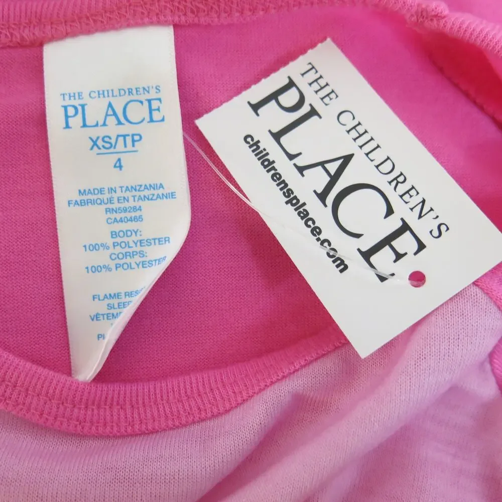 THE CHILDRENS PLACE *NWT* Night Gown Size XS 4 Girls Pajama Day Everyday Pink